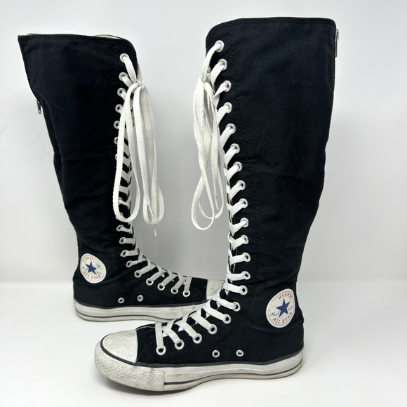 Converse Chuck Taylor All Star XXHi Zipper Black Lace Up Sneaker Boots - Picture 1 of 7